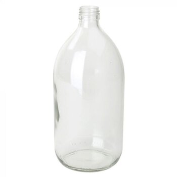 Glazen flessen 1000ml met schroefdeksel - Zero Waste Groothandel